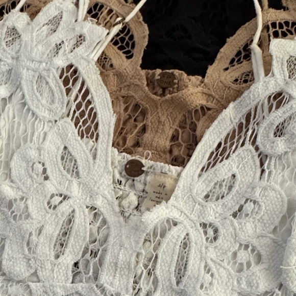 FP Bralette Set in Black, Tan, and White - Picture 3 of 4